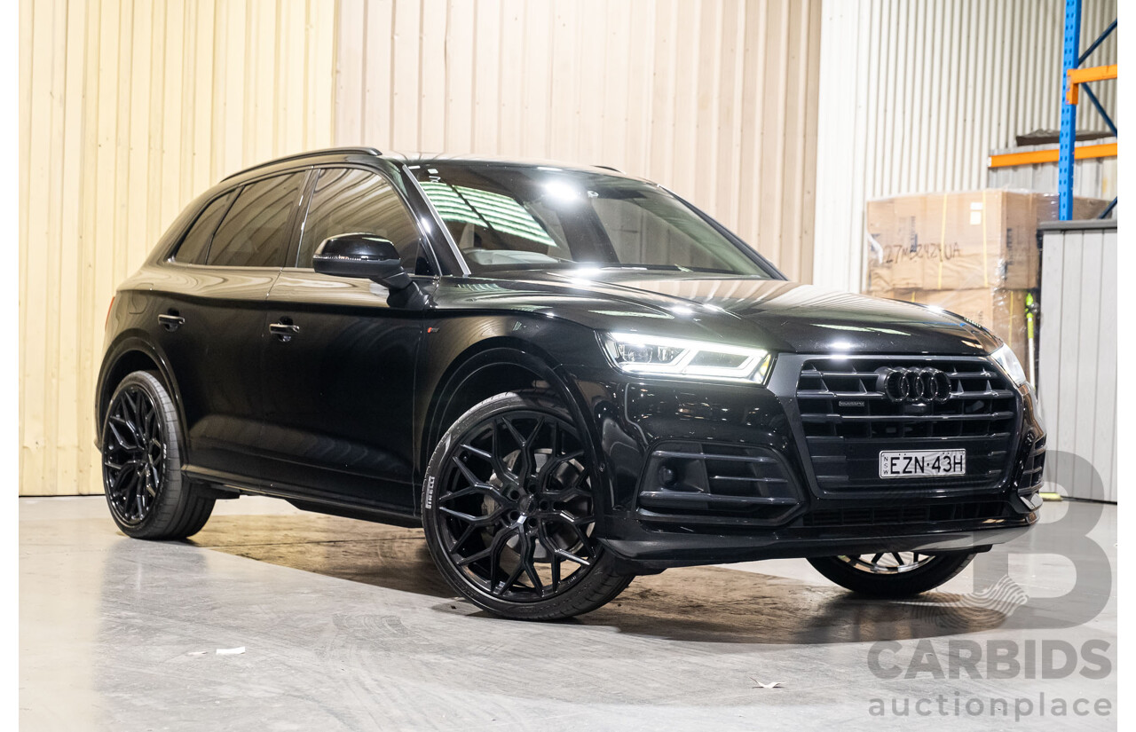 01/2019 Audi Q5 45 TFSI Sport Black Edition Quattro (AWD) FY MY19 Black 4d Wagon Turbo 2.0L