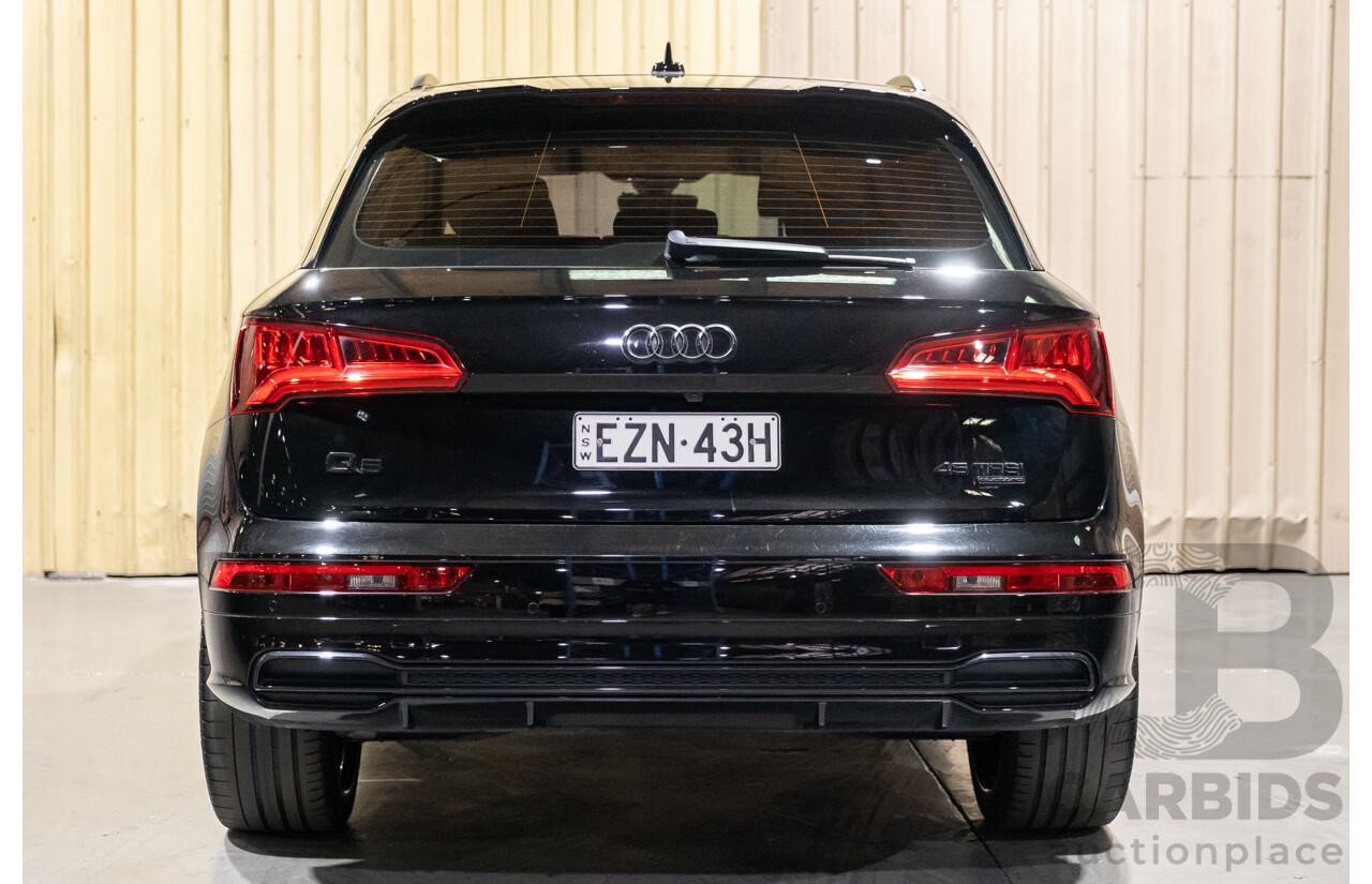 01/2019 Audi Q5 45 TFSI Sport Black Edition Quattro (AWD) FY MY19 Black 4d Wagon Turbo 2.0L