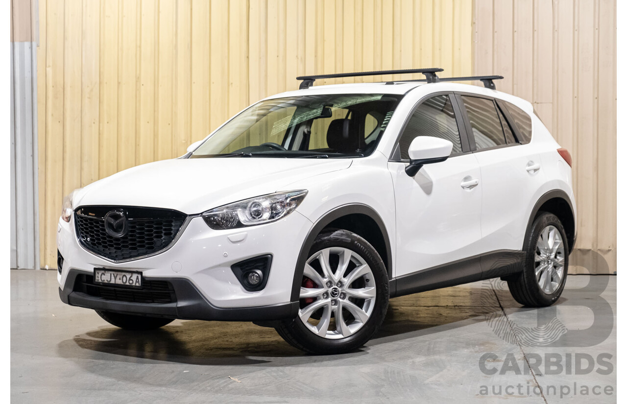 12/2012 Mazda CX-5 Grand Tourer (4x4) 4d Wagon White Turbo Diesel 2.2L