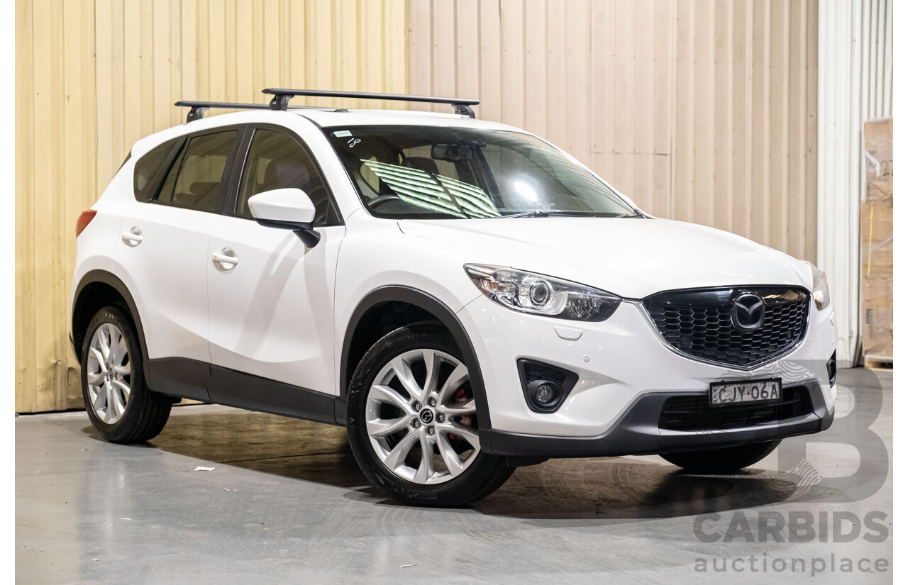 12/2012 Mazda CX-5 Grand Tourer (4x4) 4d Wagon White Turbo Diesel 2.2L
