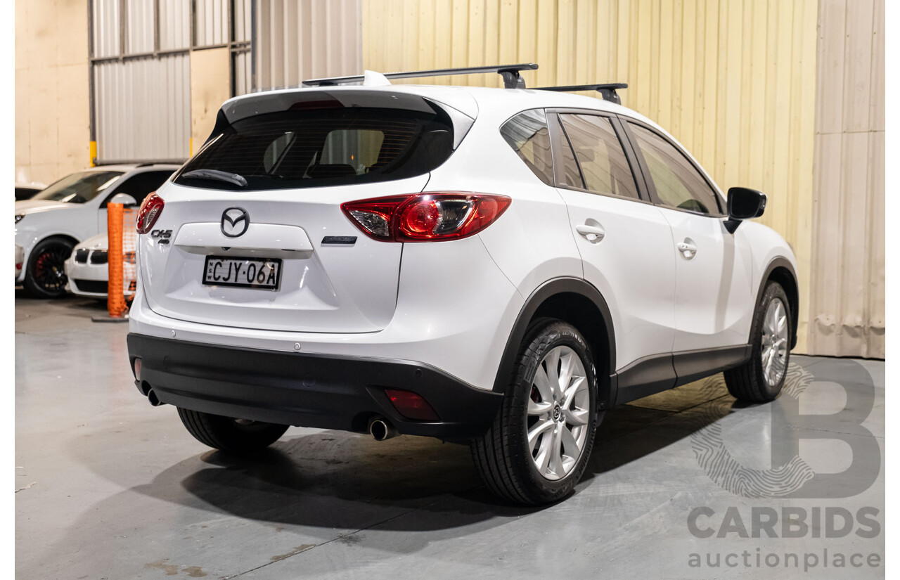 12/2012 Mazda CX-5 Grand Tourer (4x4) 4d Wagon White Turbo Diesel 2.2L