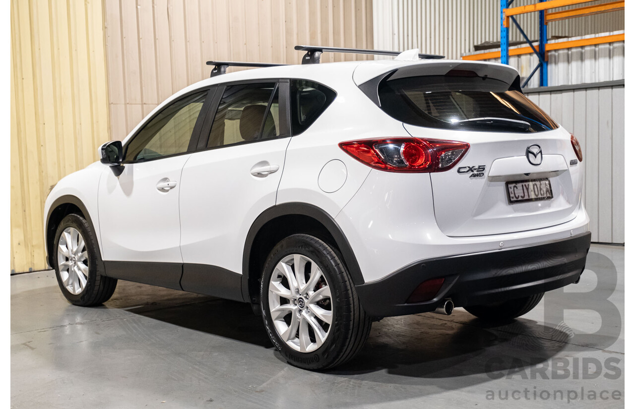 12/2012 Mazda CX-5 Grand Tourer (4x4) 4d Wagon White Turbo Diesel 2.2L