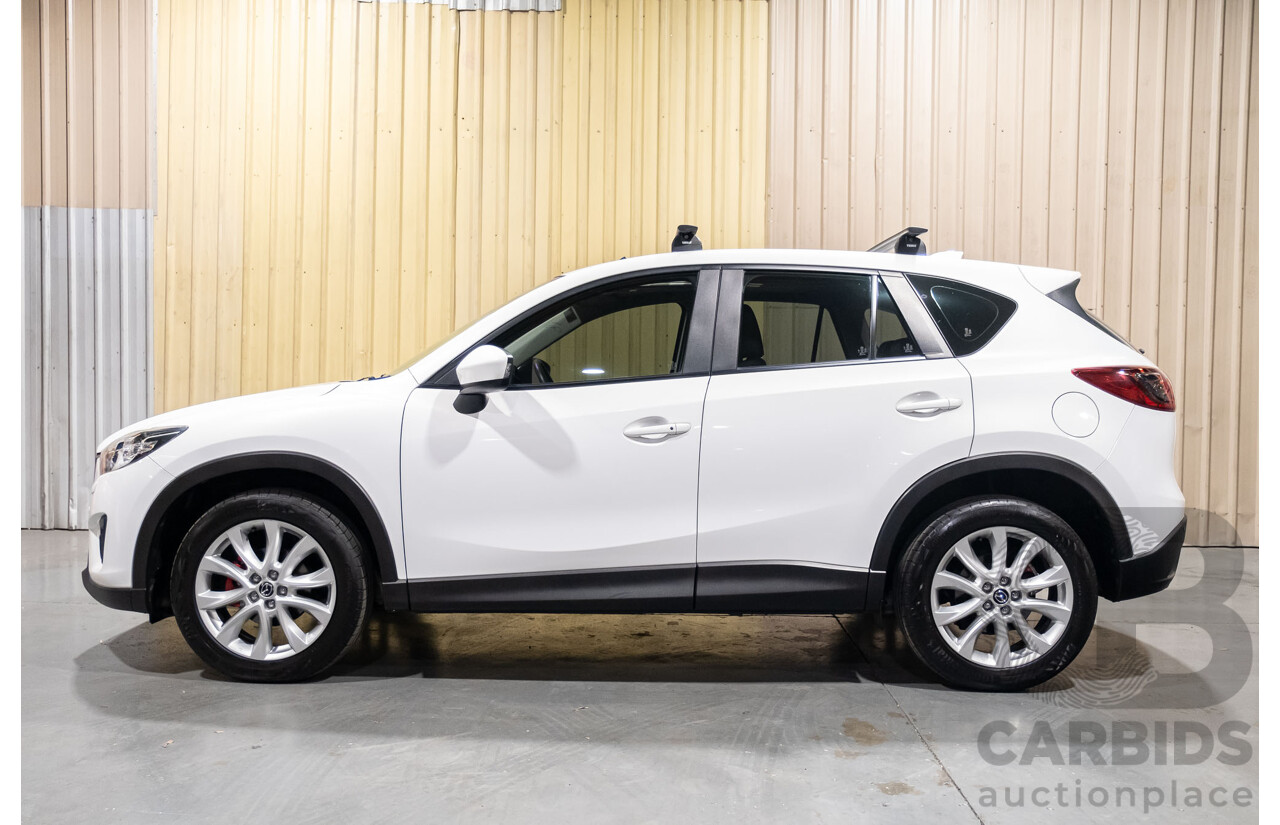 12/2012 Mazda CX-5 Grand Tourer (4x4) 4d Wagon White Turbo Diesel 2.2L