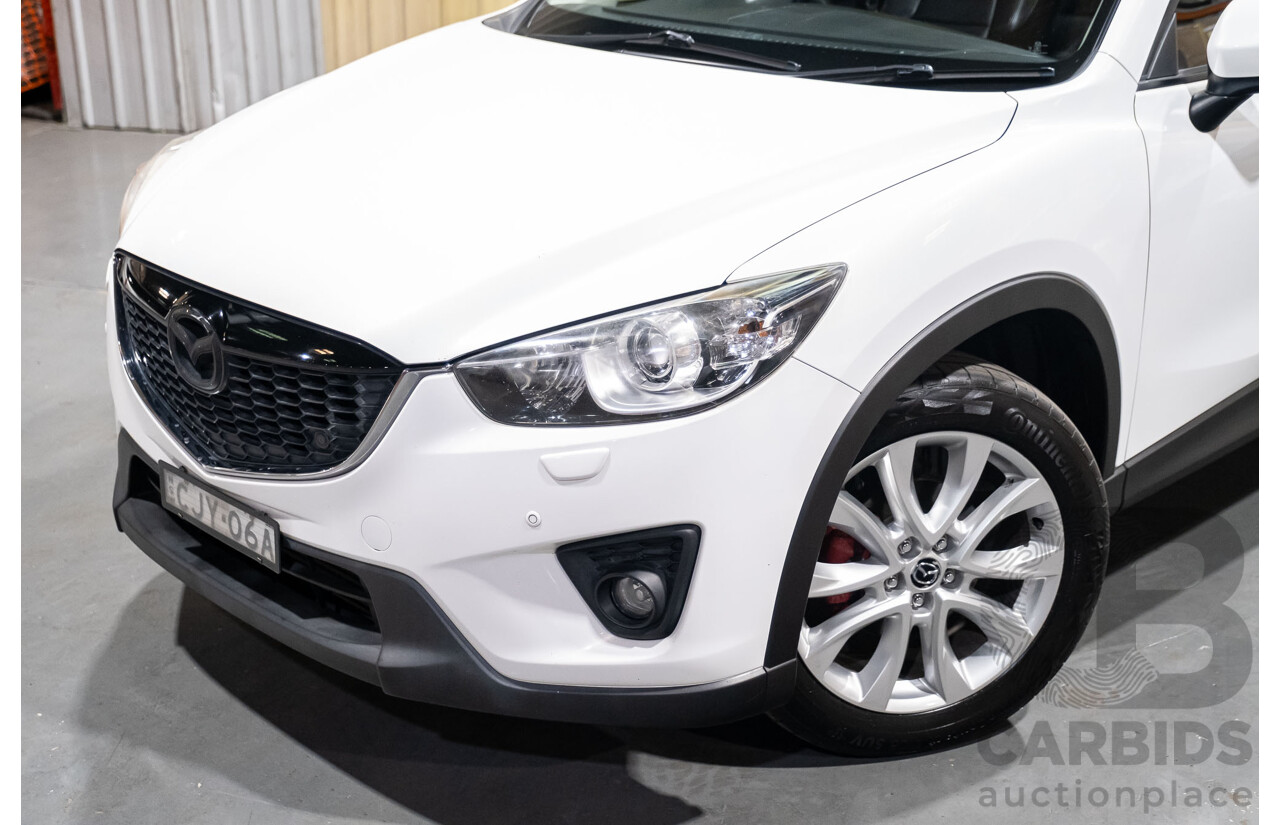 12/2012 Mazda CX-5 Grand Tourer (4x4) 4d Wagon White Turbo Diesel 2.2L