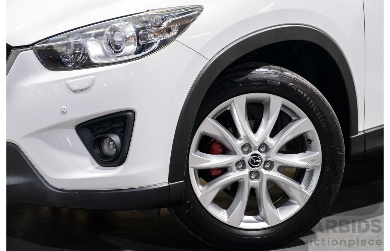 12/2012 Mazda CX-5 Grand Tourer (4x4) 4d Wagon White Turbo Diesel 2.2L
