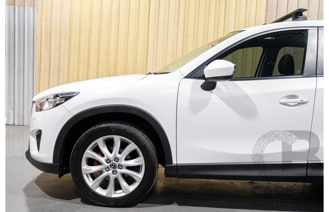 12/2012 Mazda CX-5 Grand Tourer (4x4) 4d Wagon White Turbo Diesel 2.2L