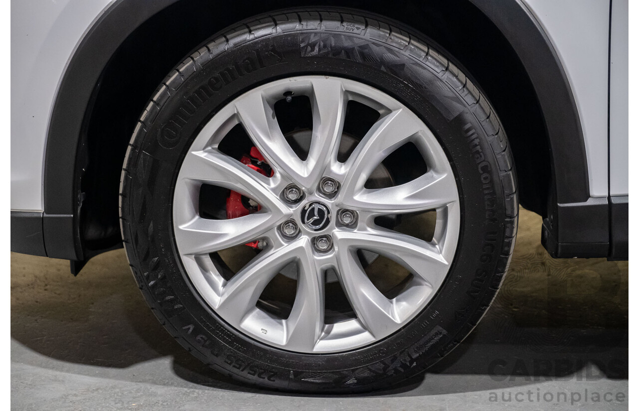 12/2012 Mazda CX-5 Grand Tourer (4x4) 4d Wagon White Turbo Diesel 2.2L