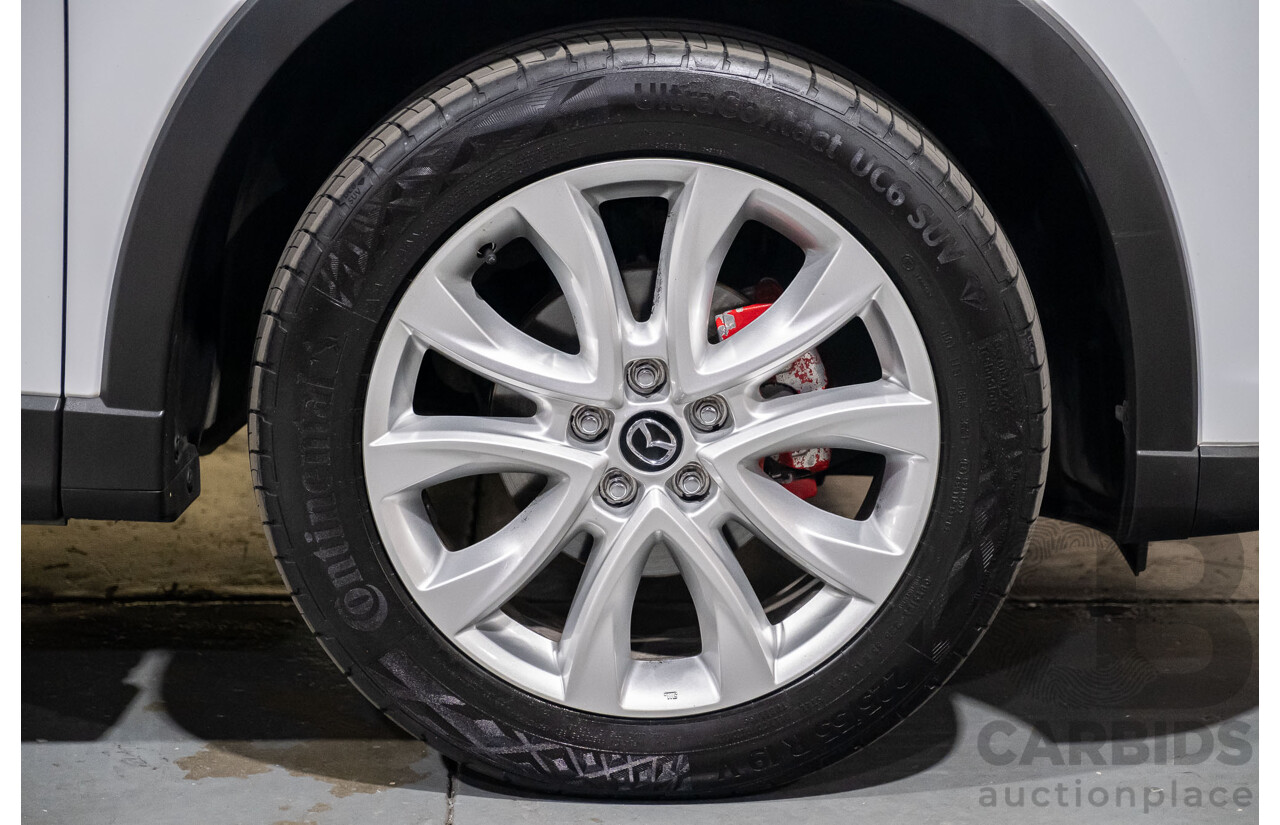 12/2012 Mazda CX-5 Grand Tourer (4x4) 4d Wagon White Turbo Diesel 2.2L