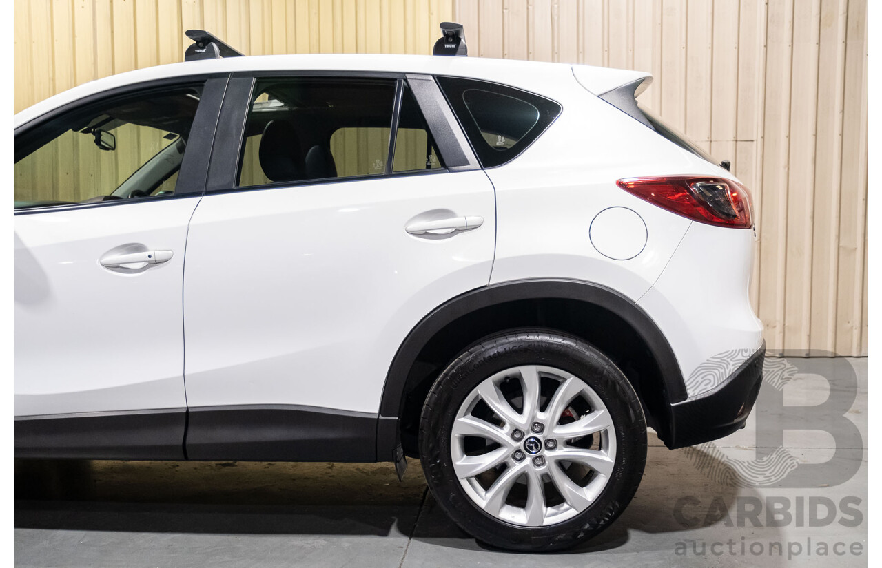 12/2012 Mazda CX-5 Grand Tourer (4x4) 4d Wagon White Turbo Diesel 2.2L