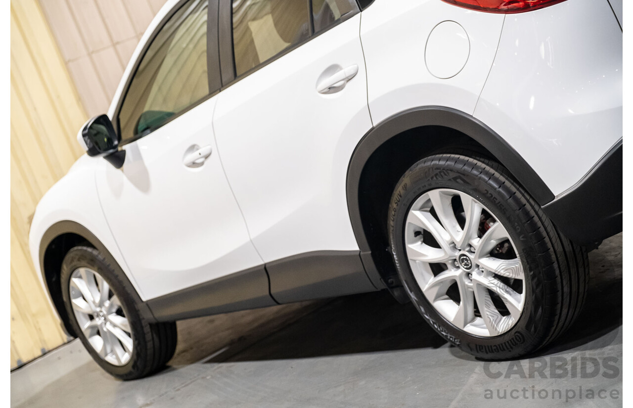 12/2012 Mazda CX-5 Grand Tourer (4x4) 4d Wagon White Turbo Diesel 2.2L