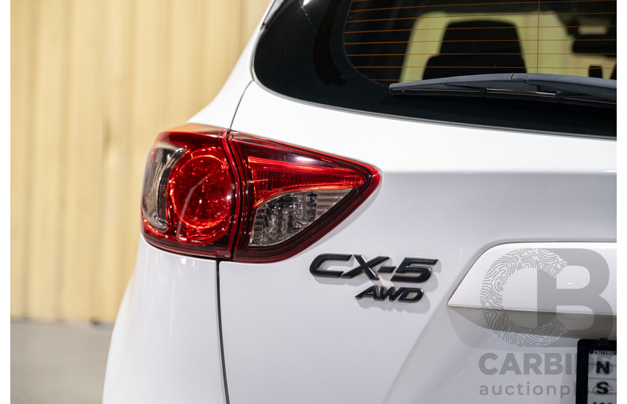 12/2012 Mazda CX-5 Grand Tourer (4x4) 4d Wagon White Turbo Diesel 2.2L