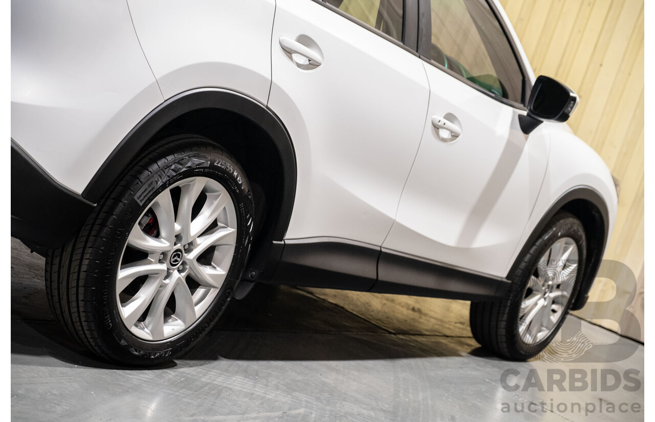 12/2012 Mazda CX-5 Grand Tourer (4x4) 4d Wagon White Turbo Diesel 2.2L
