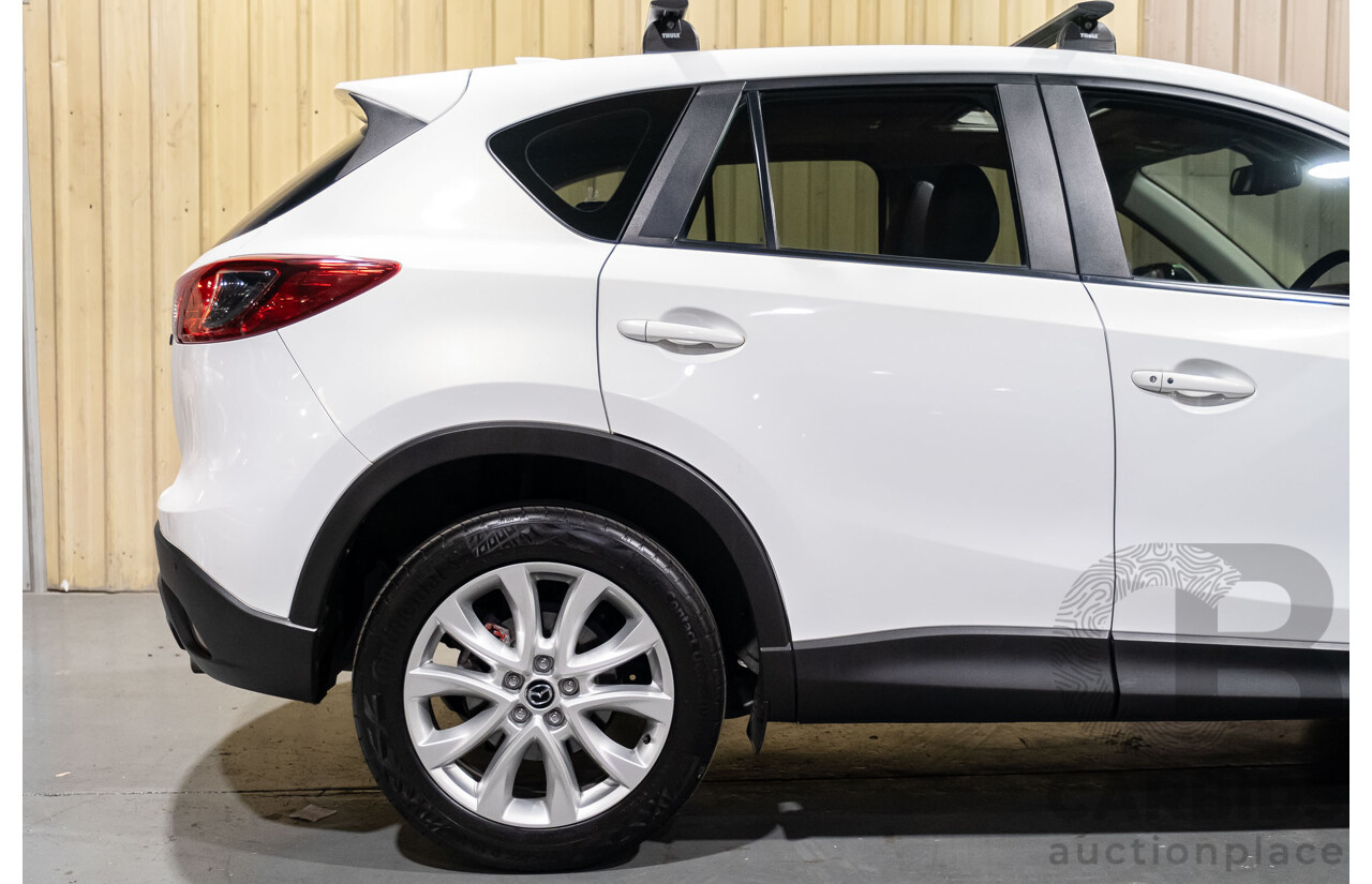 12/2012 Mazda CX-5 Grand Tourer (4x4) 4d Wagon White Turbo Diesel 2.2L