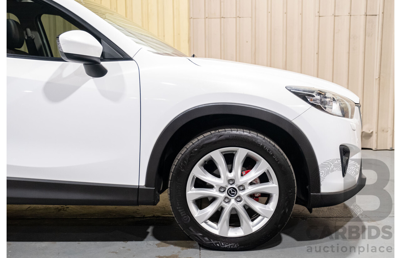 12/2012 Mazda CX-5 Grand Tourer (4x4) 4d Wagon White Turbo Diesel 2.2L
