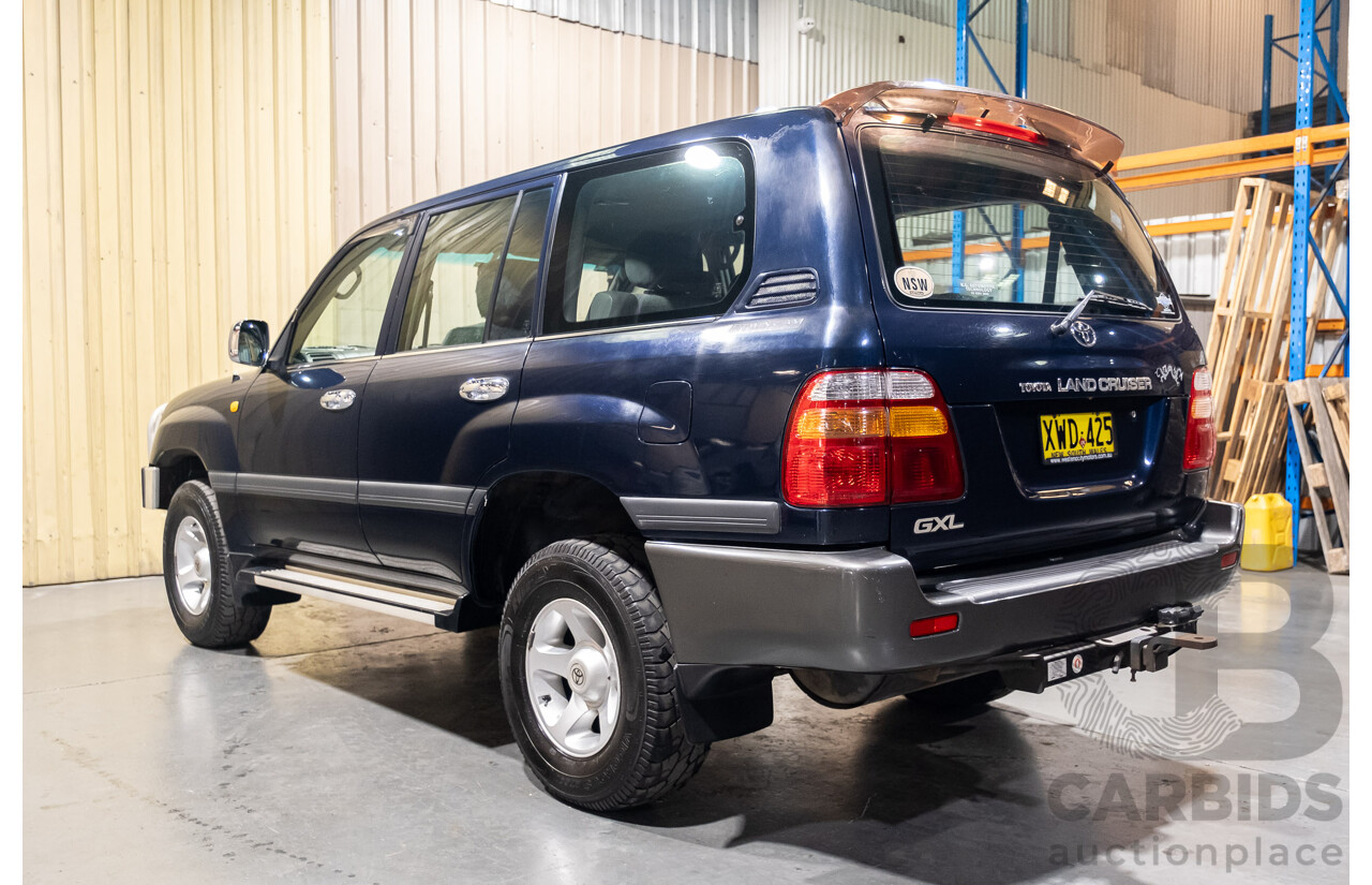 11/2001 Toyota Landcruiser GXL (4x4) FZJ105R 4d Wagon Blue Dual Fuel 4.5L - 8 Seater