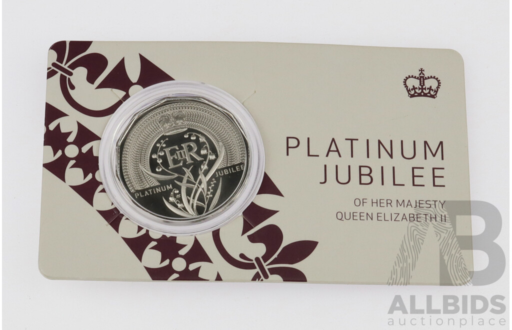 Australian RAM 2022 Fifty Cent Coin Platinum Jubilee