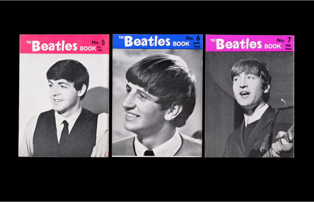 Vintage Beatles Book Monthly Including #5 December 1963, #6 January 1964, #7 February 1964