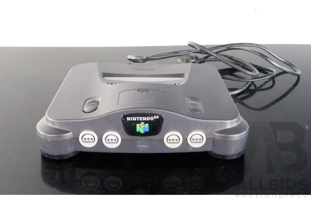 A Nintendo 64 Gaming Console