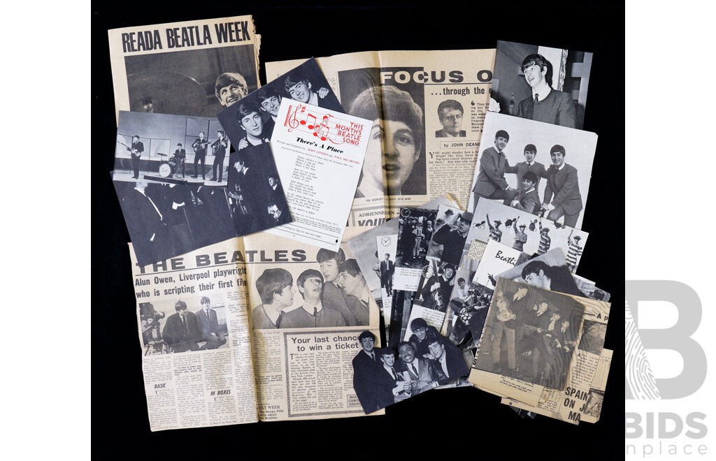 The Beatles Get Back Book with Vintage Pictures and Newspaper/magazine Clippings