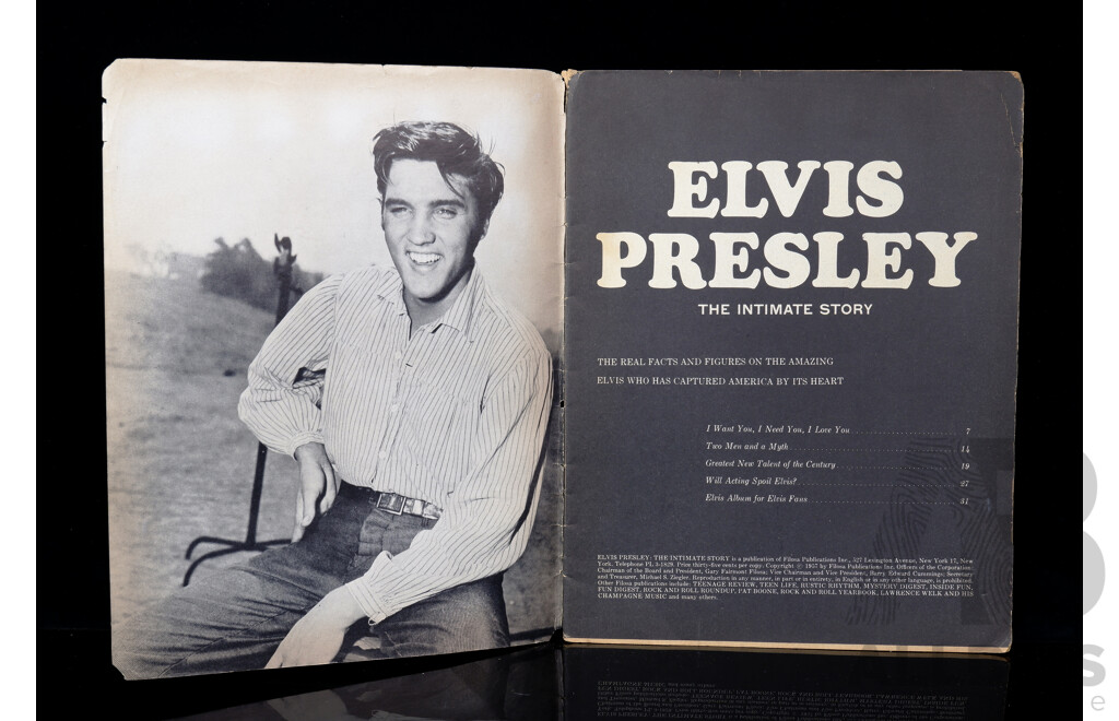 Elvis Presley: The Intimate Story 1957 Magazine - The Real Facts and Figures on the Amazing Elvis Who Has Captured America by It's Heart!