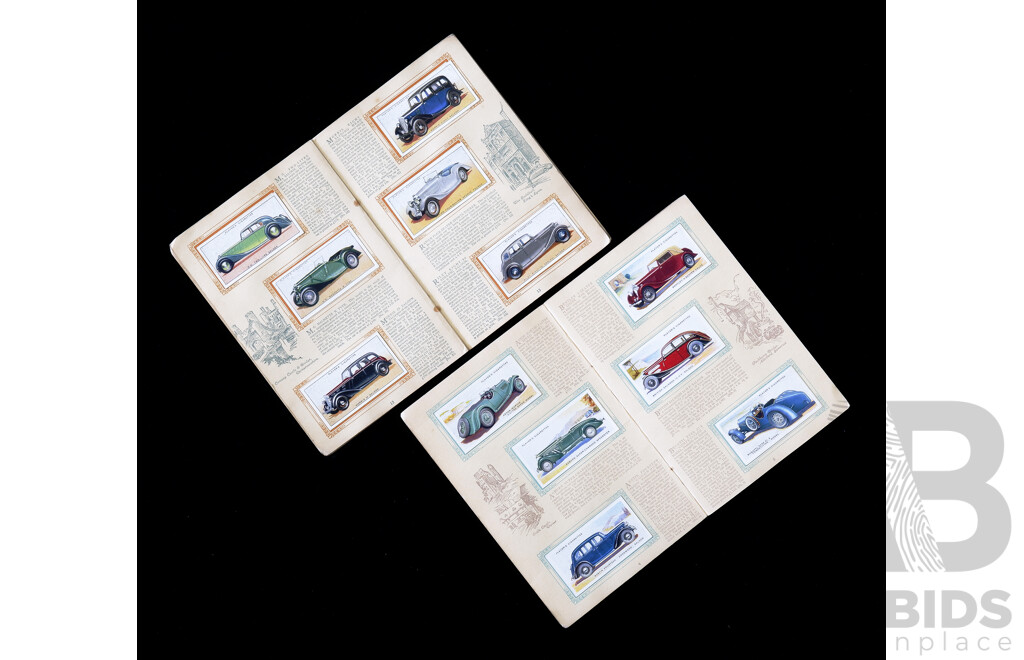 Vintage John Player Album of Motor Cars Cigarette Cards, First and Second Series