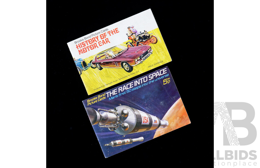 Vintage Brooke Bond Picture Cards - Hitory of the Motor Car and the Race Into Space