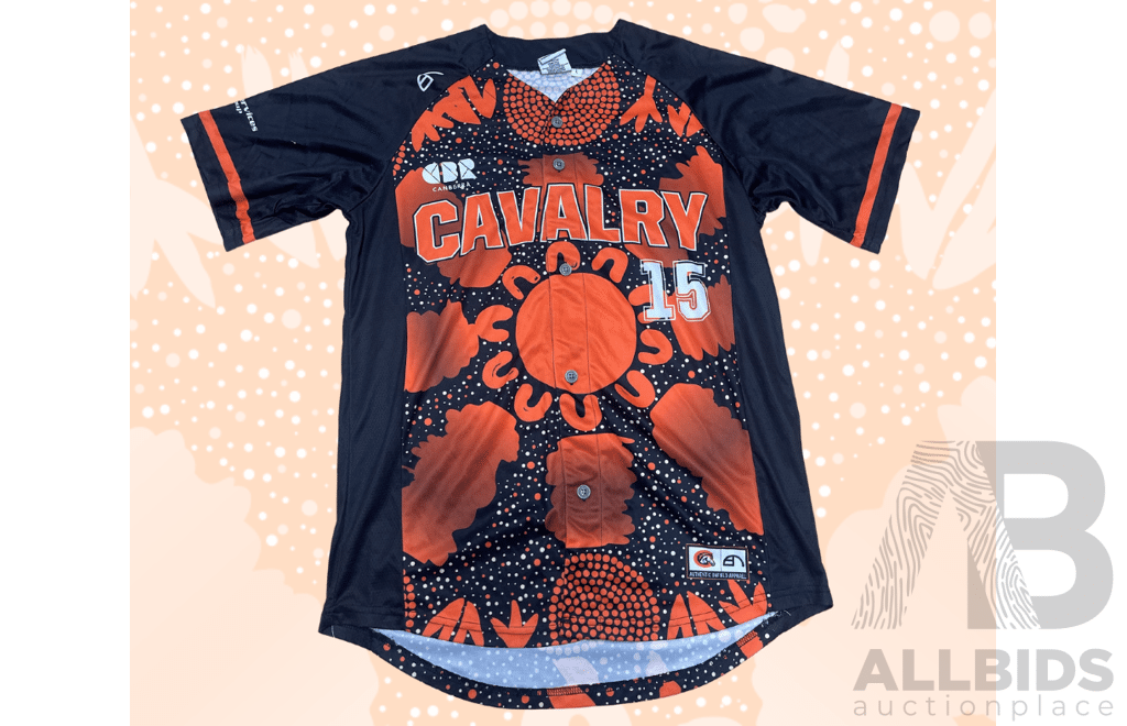 Canberra Cavalry 2022/23 Indigenous Jersey - Game Worn by #15 Tillman Pugh III