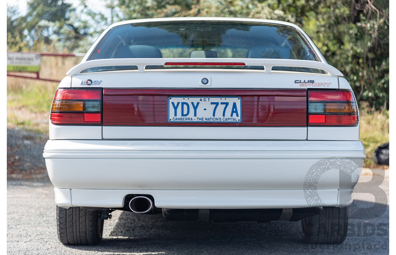 6/1992 Holden HSV SV Clubsport VP Build No.175 4d Sedan White V8 5.0L