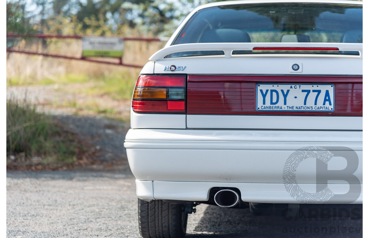 6/1992 Holden HSV SV Clubsport VP Build No.175 4d Sedan White V8 5.0L