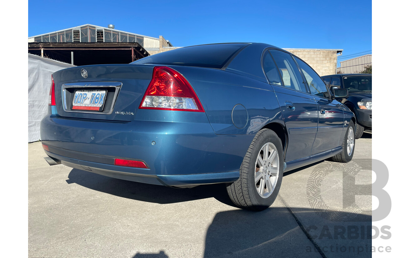 12/2004 Holden Berlina  VZ 4d Sedan Blue 3.6L