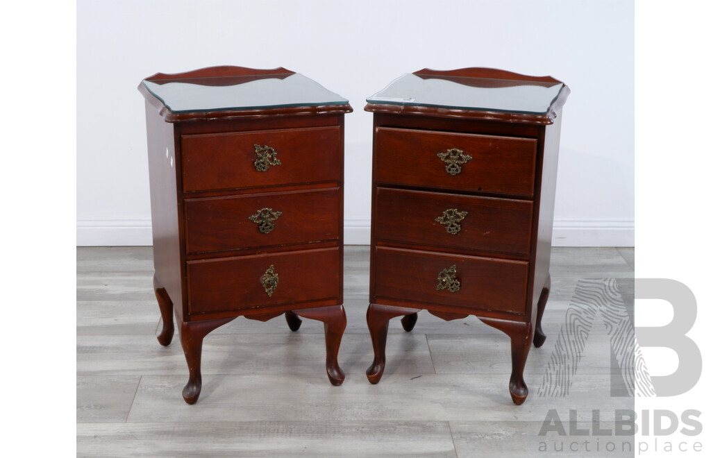 A Pair of Antique Style Bedside Tables