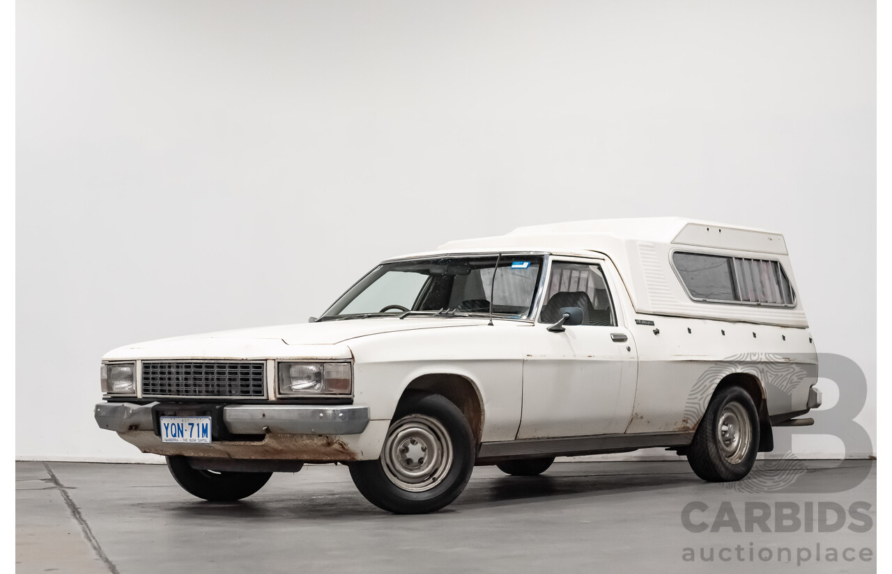 7/1984 Holden WB 2d Coupe Utility White 202ci 3.3L