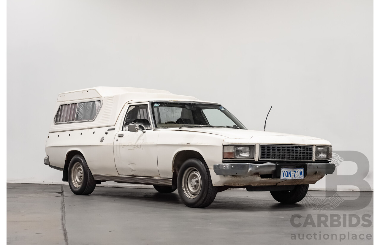 7/1984 Holden WB 2d Coupe Utility White 202ci 3.3L