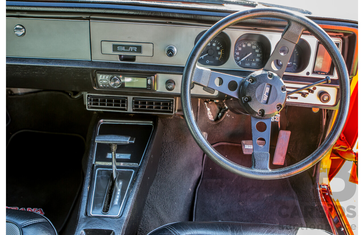 4/1974 Holden LH Torana SL/R 5000 Tribute 4d Sedan Orange V8 5.0L