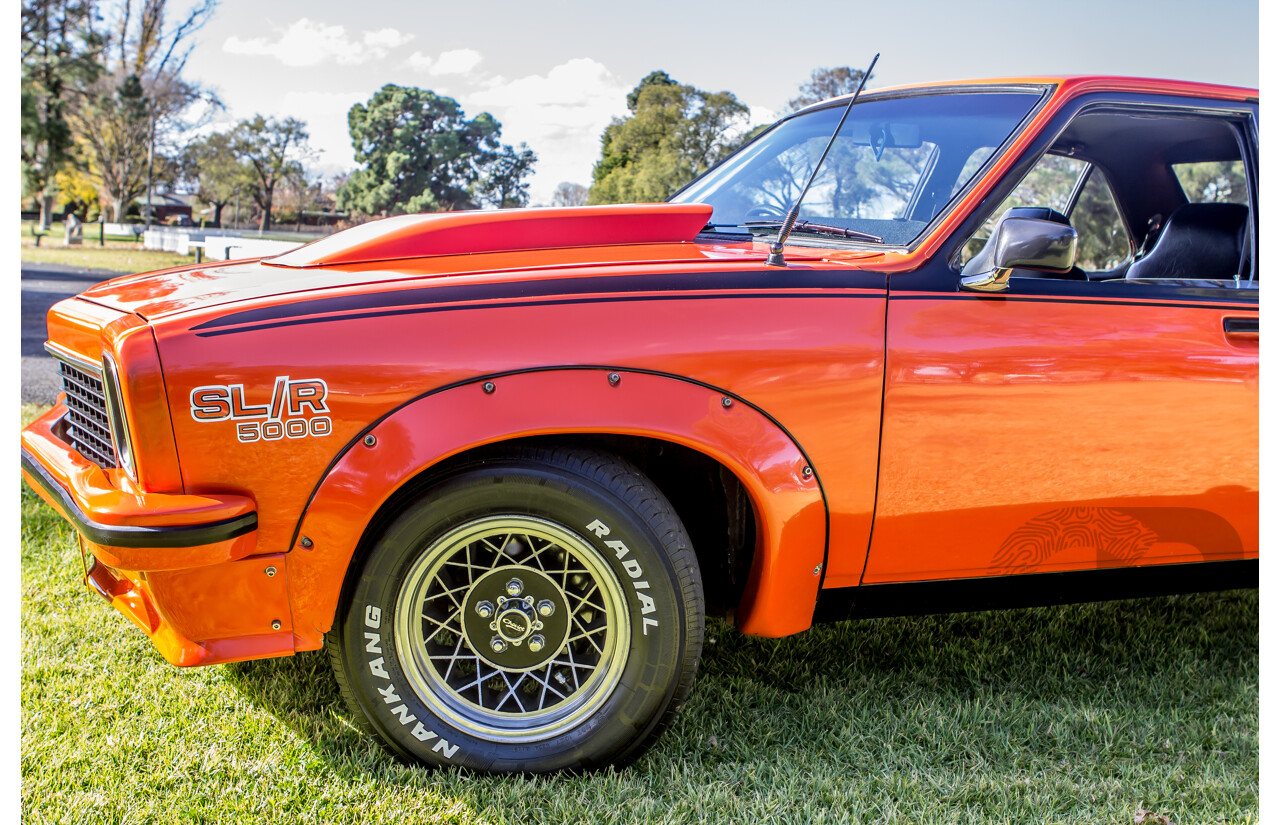4/1974 Holden LH Torana SL/R 5000 Tribute 4d Sedan Orange V8 5.0L