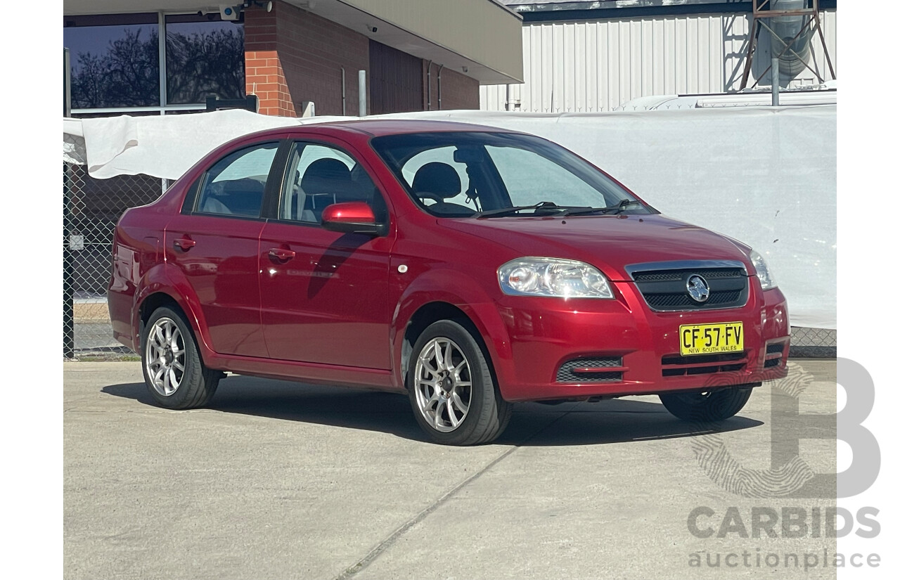 6/2008 Holden Barina  TK MY08 4d Sedan Red 1.6L