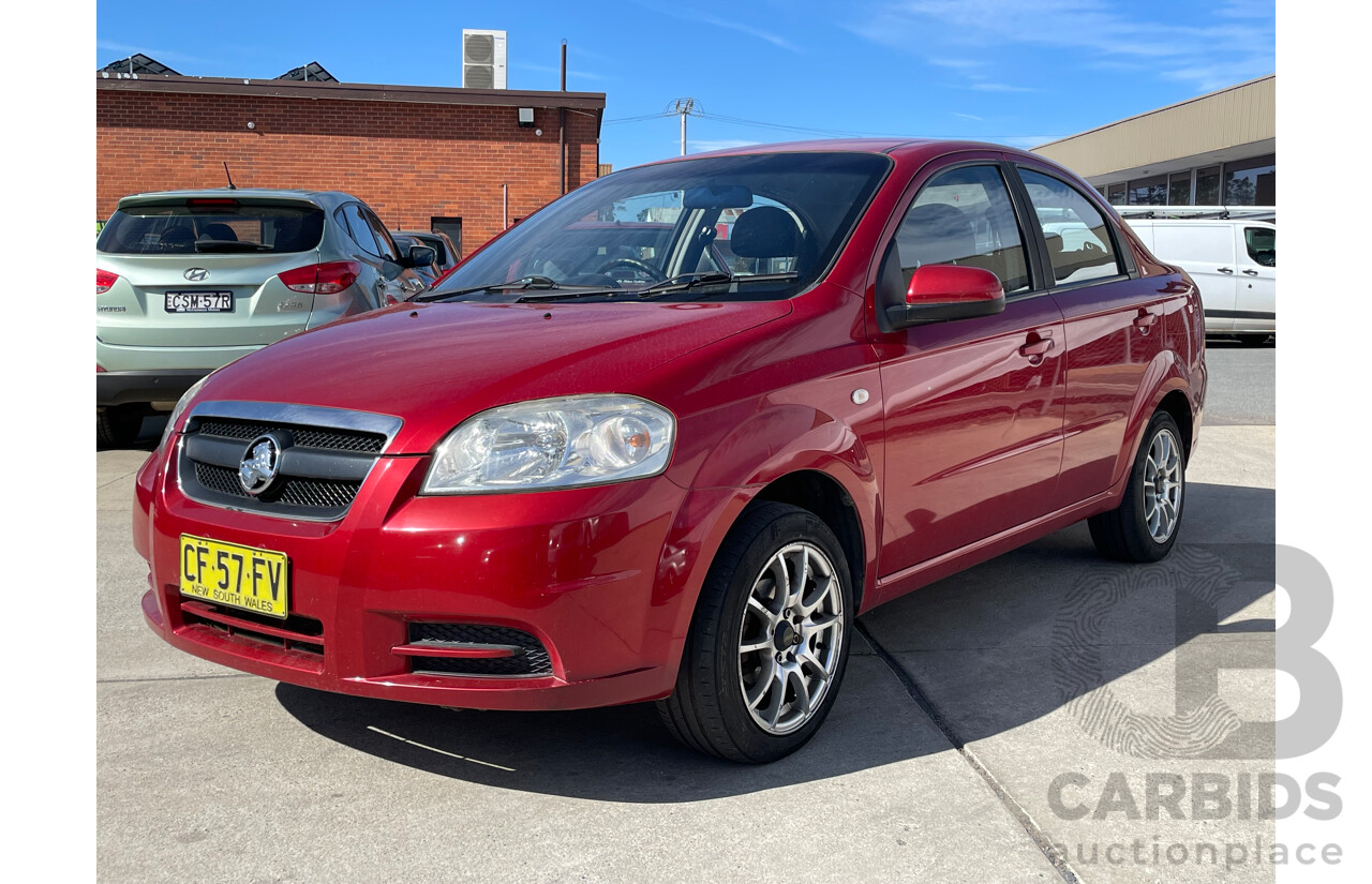 6/2008 Holden Barina  TK MY08 4d Sedan Red 1.6L