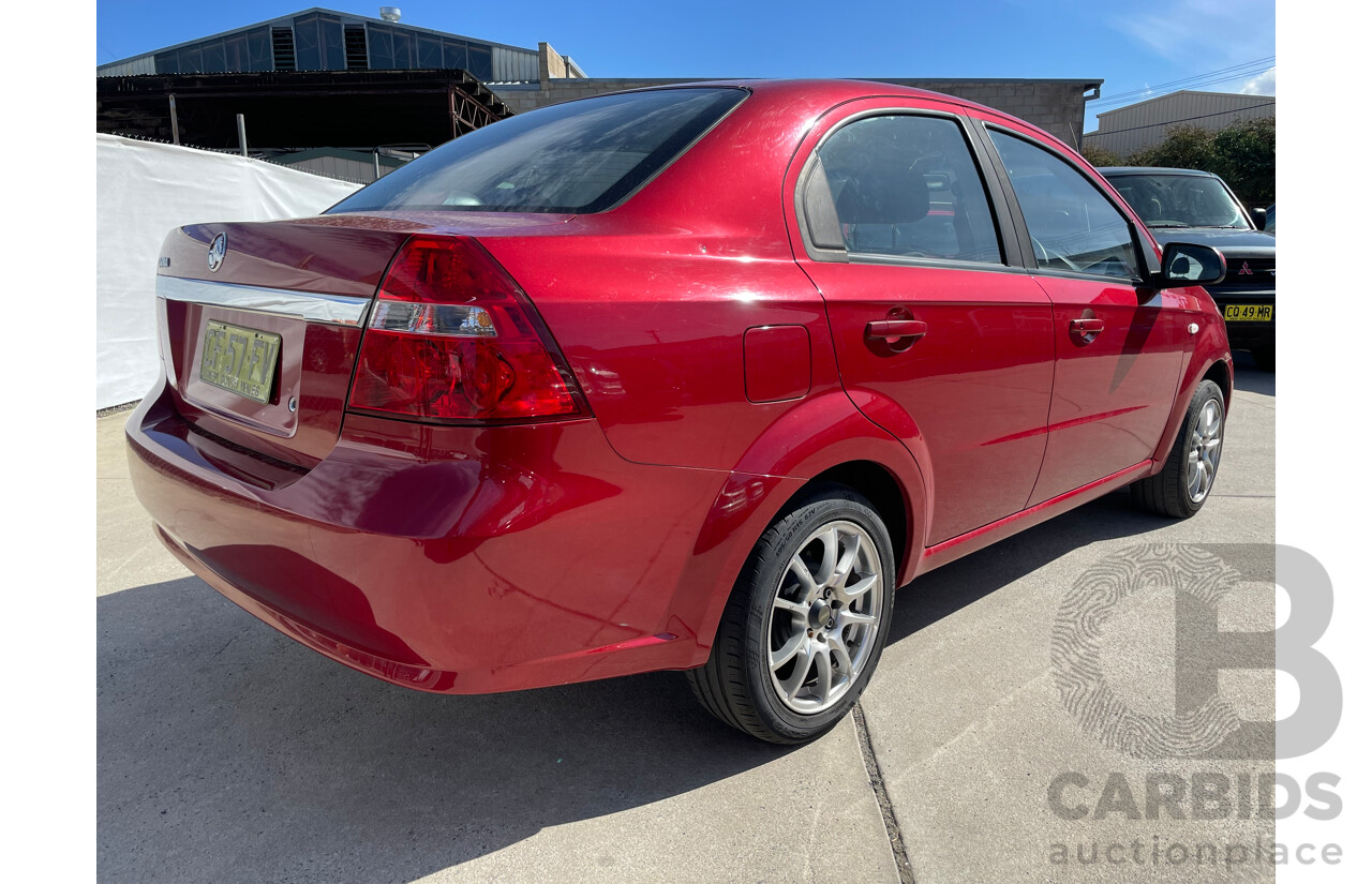 6/2008 Holden Barina  TK MY08 4d Sedan Red 1.6L