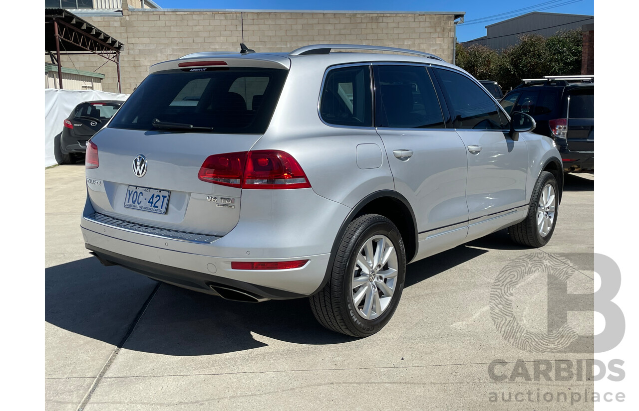 1/2012 Volkswagen Touareg V6 TDI 7P MY12 4d Wagon Silver 3.0L