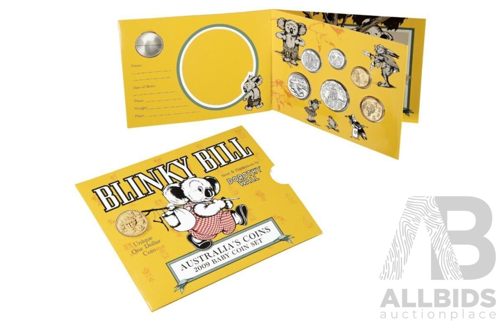 AUSTRALIA: Royal Australian Mint Uncirculated Set 2009-Blinky Bill