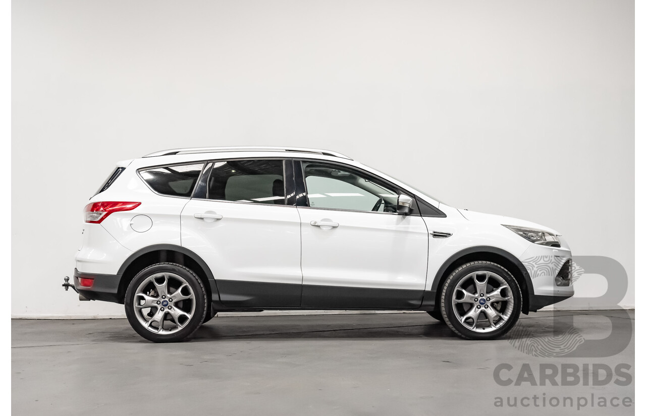 2/2016 Ford Kuga Titanium (AWD) TF Mk2 4d Wagon White  Turbo Diesel 2.0L