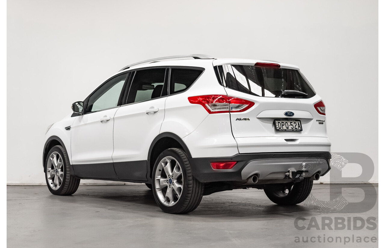 2/2016 Ford Kuga Titanium (AWD) TF Mk2 4d Wagon White  Turbo Diesel 2.0L