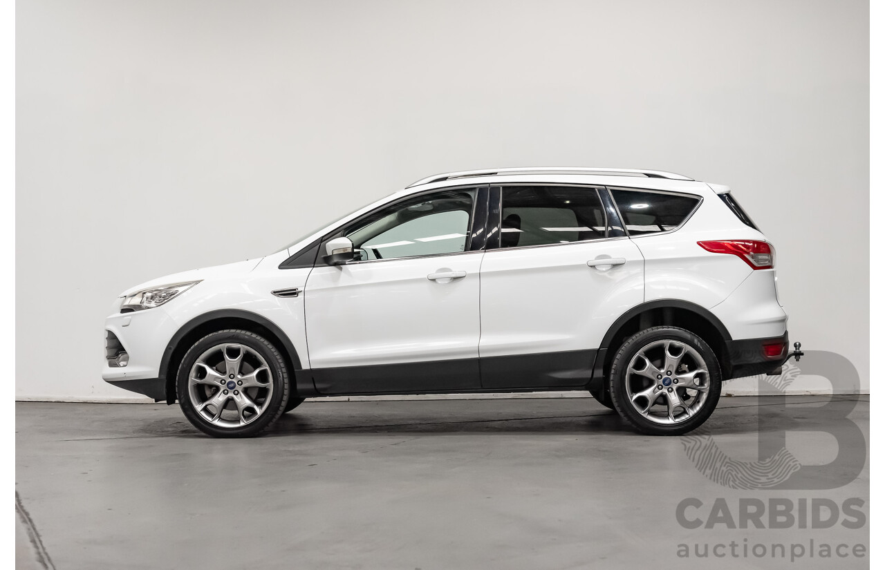 2/2016 Ford Kuga Titanium (AWD) TF Mk2 4d Wagon White  Turbo Diesel 2.0L