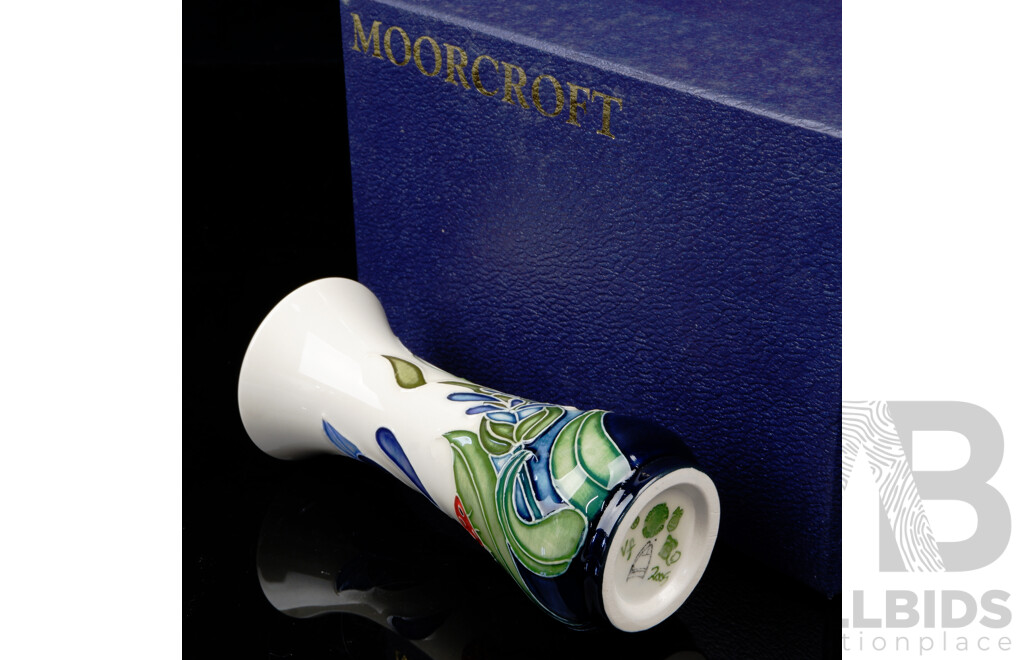 Moorcroft Porcelain Vase in Flyaway Home Design by Rachel Bishop in Original Box