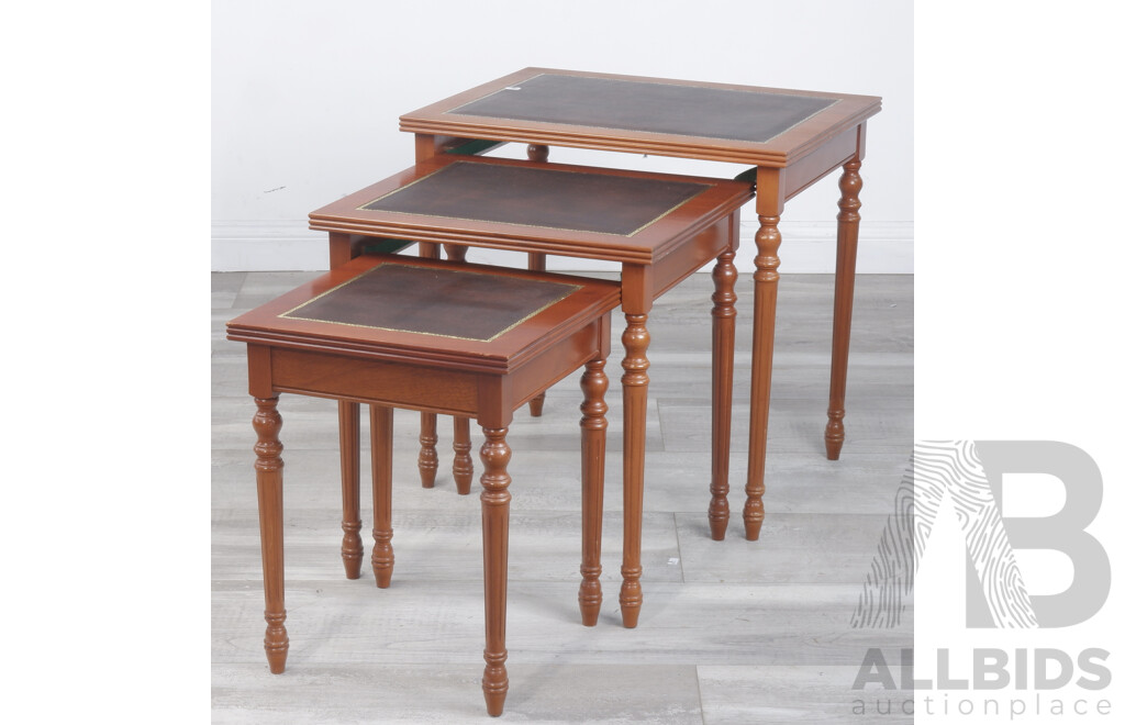 Nest of Three Empire Style Side Tables