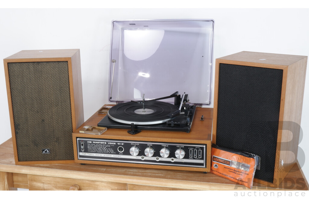 Retro His Masters Voice 8 + 8 High Fidelity Stereo Amplifier System