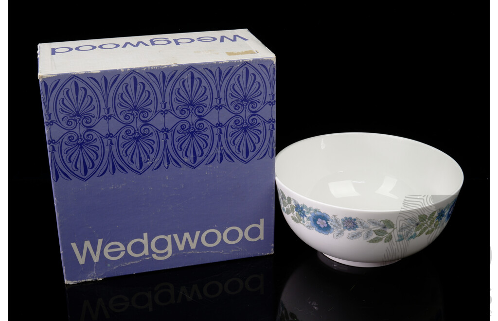 Wedgwood Porcelain Bowl in Clementine Pattern in Original Box