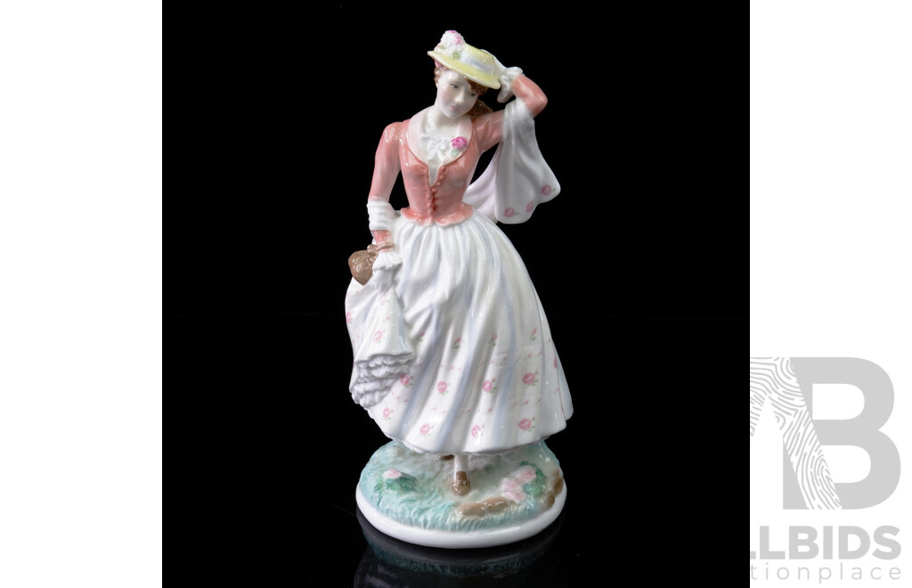 Royal Worcester Limited Edition Porcelain Figure, Sunday Best, From the Festive Country Days Collection Modelled by Maureen Hallam
