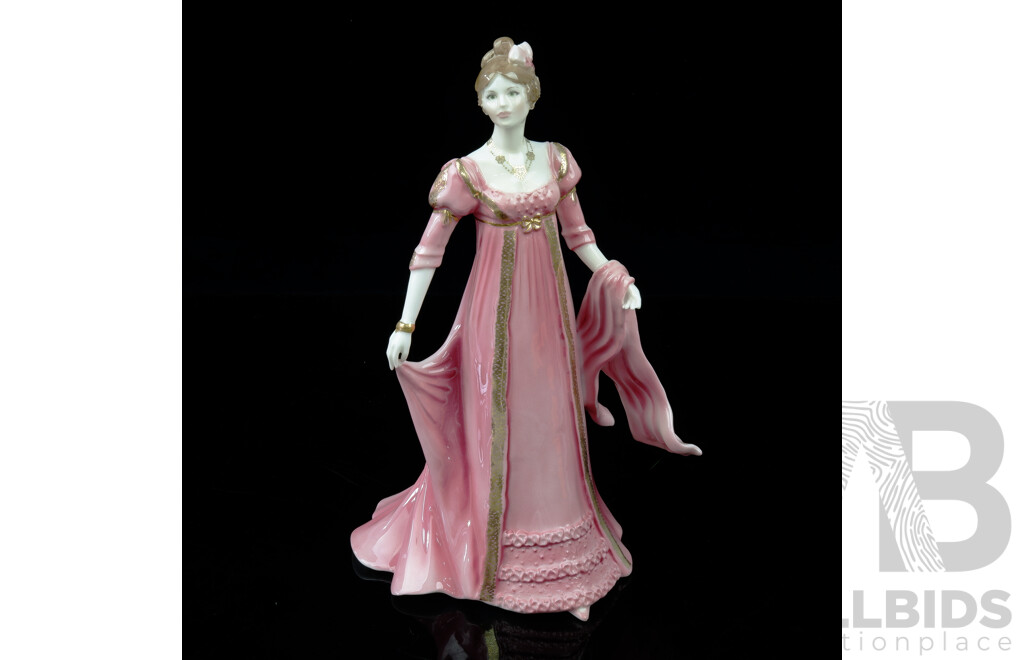 Royal Worcester Porcelain Figure, Elizabeth, From the Ladies of Literature Collection Modelled by RIchard Moore