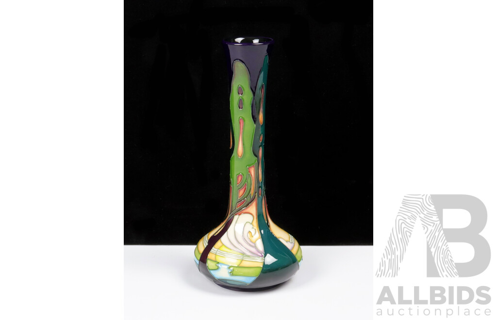 Moorcroft Porcelain Vase in New Dawn Design by Emma Bossons in Original Box